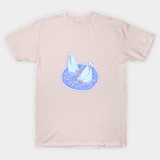 two meme ducks in the pond T-Shirt